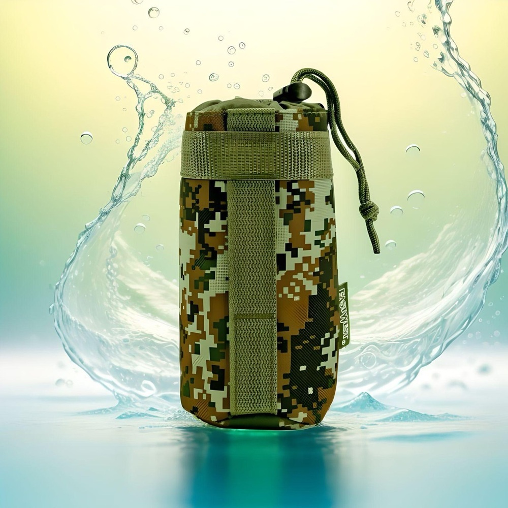 NEW East West Water Bottle Holder - Green Digital Camo ACU